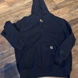 Carhartt Navy Blue Hoodie jacket